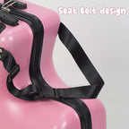 Kids Ride On Suitcase with Wheels, Scooter Luggage for Toddlers Travel, Durable Children's Suitcase for Boys & Girls Ages 2-15 Years Pink