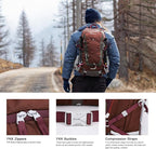 MOUNTAINTOP Hiking Backpack,Lightweight Travel Backpack for Men Women Outdoor Backpacking, Camping