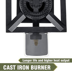 BESTFIRE Propane Burner,100,000 BTUs High Pressure Single Propane Stove with 4.1ft Adjustable Hose with Regulator,Gas Stove for Outdoor Cooking, Turkey Fry, Seafood Boil