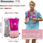 Azarxis Running Water Bottles Flask BPA Free Leakproof Hydration Vest Packs Waist Belt Replacement for Triathlon Marathon Hiking Cycling Climbing Runner