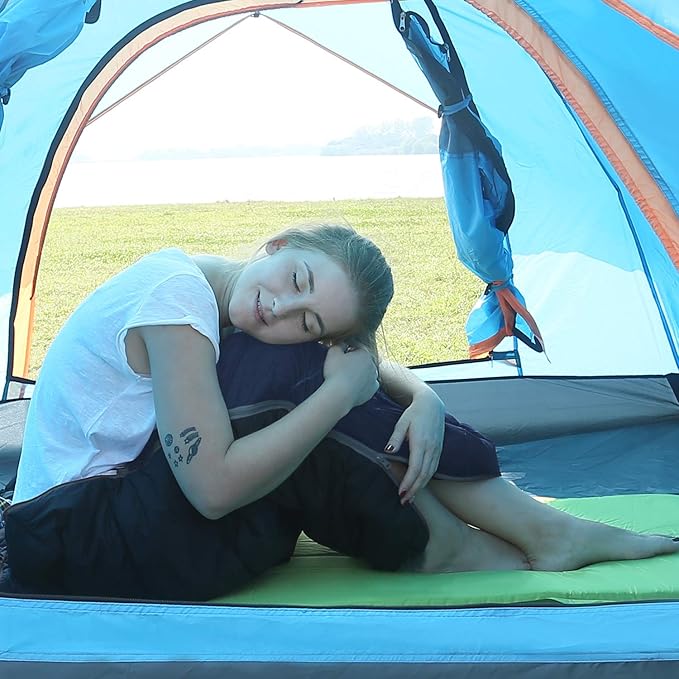 REDCAMP Cotton Flannel Sleeping Bag for Camping Backpacking, Adults Cold Weather Envelope Sleeping Bags with 2/3/4/6lbs Filling