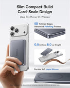 Baseus Picogo 0.5" Ultra Slim 10000mAh 27W Fast Charging Magnetic Battery Pack Bundle with 20000mAh Compact Portable Charger 45W, CCC Certified Power Bank Built-in USB-C Cables
