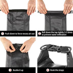 Waterproof First Aid Kit Roll Top Boat Emergency Kit with Waterproof Contents for Fishing Kayaking Boating Swimming Camping Rafting Beach Dark Grey