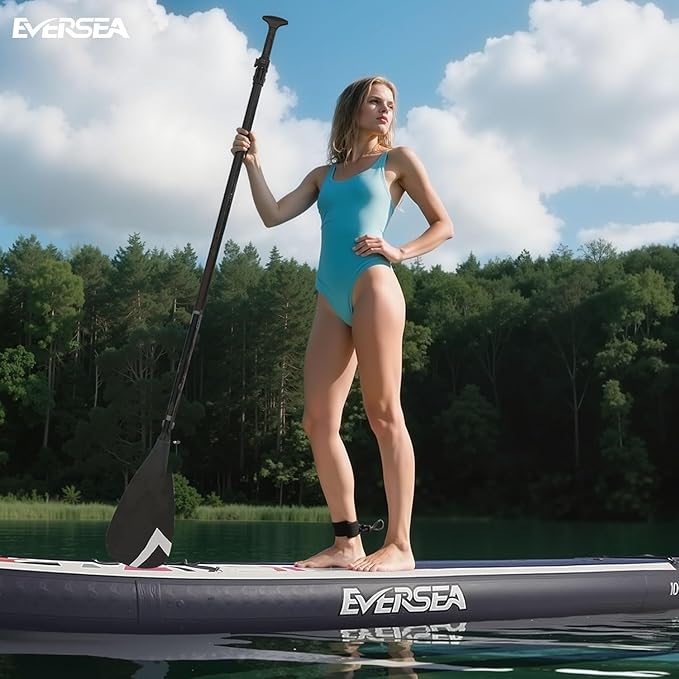 Inflatable Stand-Up Paddle Boards – Available 32"/33"/34" Widths Inflatable Paddle Board with SUP Accessories, Camera Mount, Basic All-Around SUP Board for All Skill Levels, Up to 450lbs