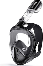 Greatever Full Face Snorkel Mask, Snorkeling Gear for Adults with Latest Dry Top Breathing System and Detachable Camera Mount, Foldable Snorkel Mask Adult, Snorkels Anti-Fog & Anti-Leak