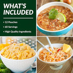 60 Serving Dinner Bucket | Premium Emergency Food Supply | Non-GMO Easy Prep Survival Food 25 Year Shelf Life | Camping Food, Backpacking Meals, Prepper Supplies | Valley Food Storage Packaged in USA