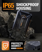 ToughTested 16,000 mAh Fast Charging Solar Power Bank, Portable Solar Charger External Battery Bank with Wireless Charging | IP65 Waterproof, Dustproof, Shockproof for Camping, Travel & Emergency Use