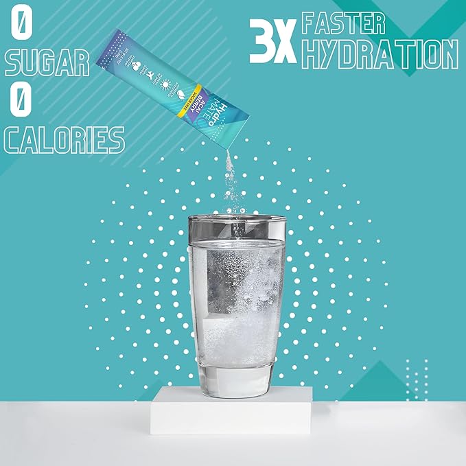 Electrolyte Powder Sugar-Free Hydration Packets Acai Berry HydroMATE 16 Sticks