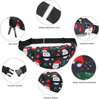 MAXTOP Large Crossbody Fanny Pack with 4-Zipper Pockets,Gifts for Enjoy Sports Festival Workout Traveling Running Casual Hands-Free Wallets Waist Pack Phone Bag Carrying All Phones