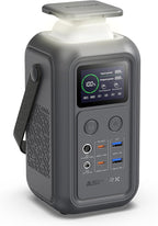 AsperX Portable Power Station (60,000mAh), Dual 140W Fast Charging (Total 200W), LiFePO4 Battery, 192Wh Power Bank Station, Generator for Home Use, Home Backup for Travel, Camping, Emergency (Gray)