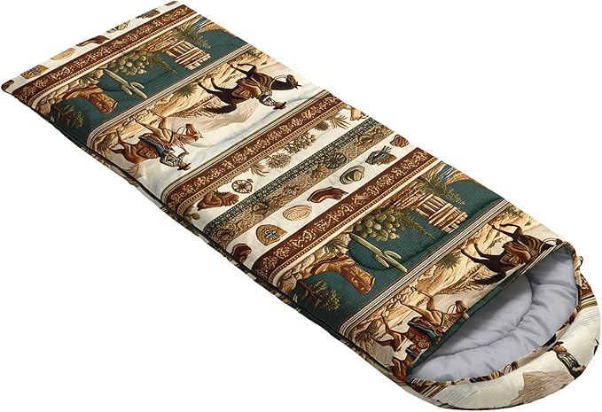 QOOMO Animals Camping Sleeping Bags,3 Season Warm & Cool Weather,Lightweight,Waterproof Sleeping Bags for Adults & Kids,Traveling,and Outdoors,Camping Gear Equipment