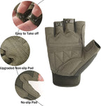 FIORETTO Fingerless Gloves, Half Finger Gloves for Driving, Cycling, Shooting, Hunting, Motorcycle, Climbing, Outdoor Work 215801