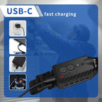 Headlamp Rechargeable (3-Pack), LED Head Lamp Flashlight, 230° Wide Beam Headband Light, 400 Lumen Super Bright, Waterproof Headlight, 5 Modes for Running, Fishing, Hiking, Camping