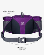 WATERFLY Fanny Pack Waist Bag: Waist Pack for Women Men with Two Water Bottle Holder Hiking Fanny Pack for Running Walking DogWalking Travel Cycling