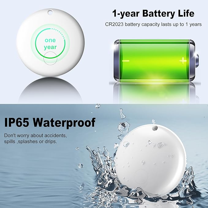 Air Tag for Android Air Tags-2 Pack Android（NOT for iOS） Bluetooth Tracker for Android Smart Tracking Tag for Google Find Hub Device App. Finder for Suitcase, Backpack, Purse,Keys, Luggage,etc.