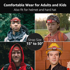 Lepro 320015 Battery Powered Headlamp - 1300Lux Super Bright LED Head Lamp with Red Light, IPX4 Waterproof Headlights for Outdoor Camping, Hiking, Hunting, Power Outages, Emergency, Hurricane - Red