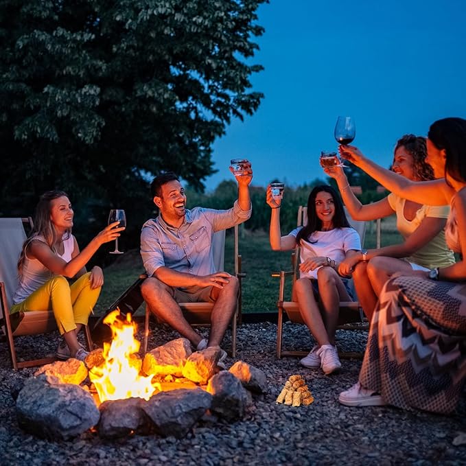 100 Counts Fire Starter, for Campfires, Fireplace, BBQ, Fire Pit, Pizza Oven, Pellet Stove & Wood, Smoker - Fire Starters for Grill, Waterproof - Natural Quick Light Wood Charcoal Fire Starter