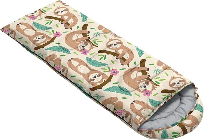 QOOMO Camping Sleeping Bags,3 Season Warm & Cool Weather,Lightweight,Waterproof Sleeping Bags for Adults & Kids,Traveling,and Outdoors,Camping Gear Equipment