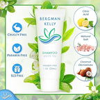 Bergman Kelly - Hotel Toiletries Bundle - White Tea, 1 oz each, 125 Pieces - 5-Piece Set: 25 each Round Bar Soap, Shampoo, Conditioner, Body Lotion & Body Wash - Bulk Mini Guest Amenities