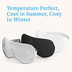 Sleep Mask, 100% Silk, Pure Mulberry Silk, Light Blocking Eye Mask with Elastic Strap for Sleep & Travel, Ultra Soft Eye Cover, No Pressure, Reduce Puffy Eyes, Machine Washable