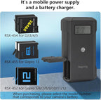 Suptig Power Bank with Battery Charger, 10,000mAh Battery Pack Charger Box Compatible for Gopro Hero 12, Hero 11, Hero 10, Hero 9, Hero 8, Hero 7, Hero 6, Hero 5.