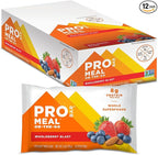 PROBAR - MEAL Bar, Wholeberry Blast, Non-GMO, Gluten-Free, Healthy, Plant-Based, Whole-Food Ingredients, Natural Energy (12 Count)