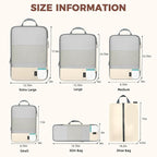 BAGAIL 6 Set/4 Set Lightweight Compression Packing Cubes for Travel, Anti-Tearing Expandable Organizer Bags for Suitcase