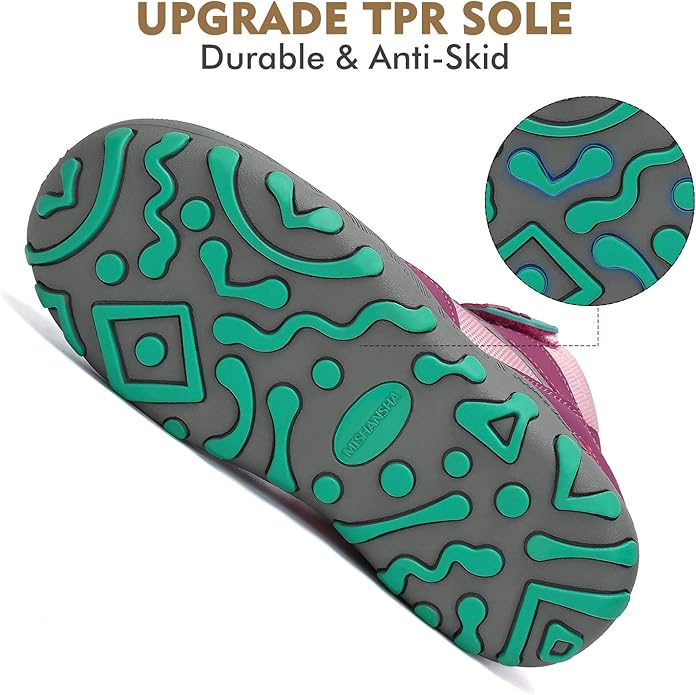 Mishansha Kids Hiking Boots Toddler Girls Boys Hiking Shoes Water-Resistant Anti-Collision Non-Slip Athletic Outdoor Trekking Boots