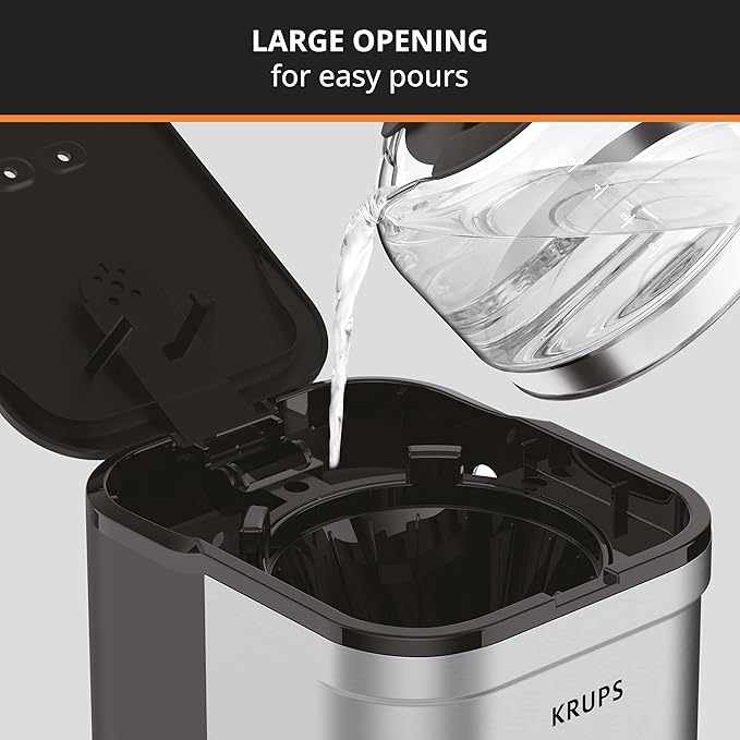 KRUPS Simply Brew Coffee Maker with Pause & Brew, Keep Warm and Reusable Filter