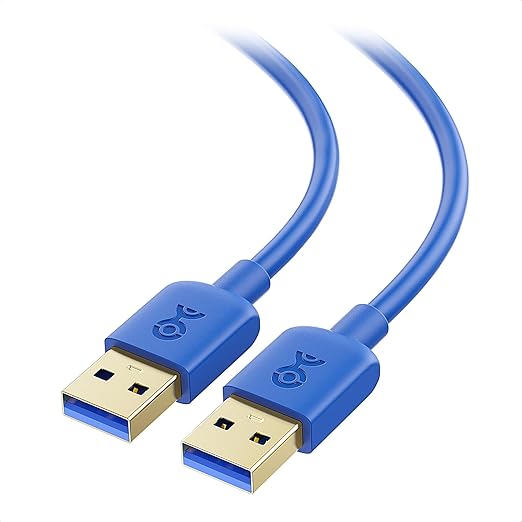 Cable Matters 5Gbps Long USB 3.0 Cable - 10ft, Male to Male USBA to USBA Cable, USB Cord, Blue