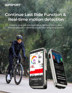 iGPSPORT BiNavi Bike Computer, Touch Screen Map Navigation Music Control Climb Tips Group Riding, Wireless GPS Cycling Computer