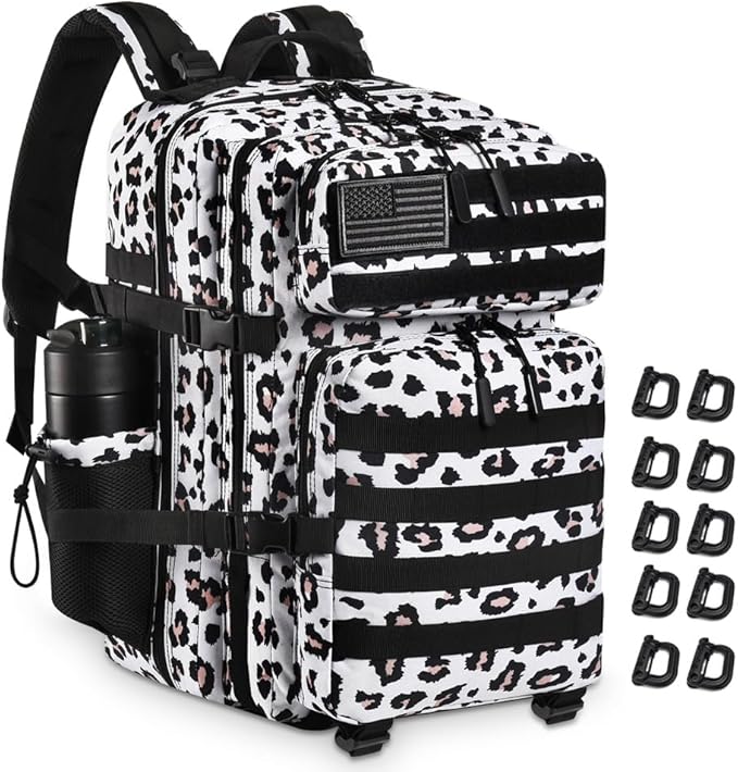 Military Tactical Backpack 45L Large Tactical Backpack for Men, Hiking Rucksack With Bottle Holder