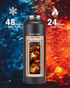 40oz Insulated Water Bottle,Stainless Steel Vacuum Water Bottle, BPA-Free & Leakproof -with Paracord Handle,Strap,Straw Spout Lids,Large Water Jug for Gym Sports