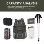 MOUNTAINTOP 40L Hiking Backpack Lightweight Travel Backpack for Men&Women Outdoor Camping Backpacking