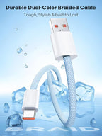 Senetem USB C Cable 10FT 3-Pack, USB A to USB Type C Long Charger Cord, 3A Fast Charging Compatible with iPhone 15 16 17 Pro, Samsung S24/S23 S22/Note 20/10, Car Play, Apple iPad Android Accessories