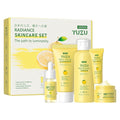 LAIKOU YUZU Skin Care, Skin Care Set with Serum, Cleanser, Toner, Eye Cream, Day & Night Moisturizer for Women Teen Girls Mom Daughter Mother's Day Christmas Birthday Beginner Kit TSA-friendly 5pcs