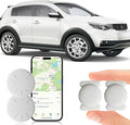 Tracker Device for Vehicles,2PCS Mini Hidden Car Tracker with Magnetic Case,No Monthly Fee Real Time GPS Car Tracker Works with Apple Find My (iOS Only) (White,2PCS)