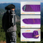 Camping Sleeping Bag, 32℉ Sleeping Bags for Adults Kids Teens Cold Weather Warm Sleeping Bag Winter for 3-4 Season Camping, Camping Gear Equipment, Traveling, and Outdoors