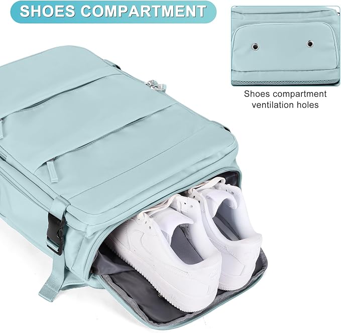 coofay Large Personal Item Travel Backpack For Women Men Airline Approved Carry On Backpack Flight Approved Waterproof Sports Luggage Backpack Casual Daypack Small Hiking Backpack