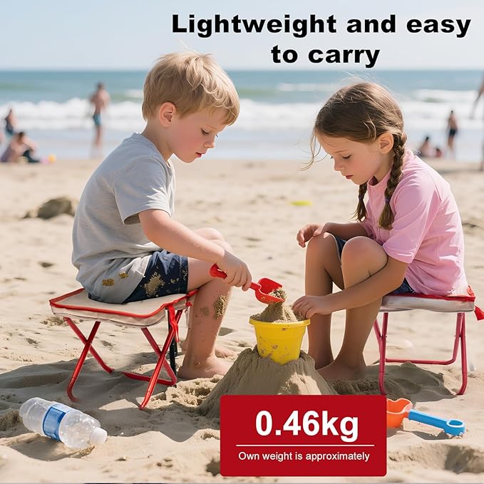 Camping Stool,Mountaineering and Hiking Portable Stools 13.5“ Portable Folding Stools for Outdoor Gardening and Beach Hiking Fishing,Foot Stool with Carry Bag to 330LB (12.5 inch)