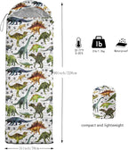 QOOMO Animals Camping Sleeping Bags,3 Season Warm & Cool Weather,Lightweight,Waterproof Sleeping Bags for Adults & Kids,Traveling,and Outdoors,Camping Gear Equipment