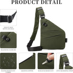 Anti Theft Crossbody Travel Bag for Women Men,Multi-pocket Crossbody Bag,Slim Sling Bag with Adjustable Strap