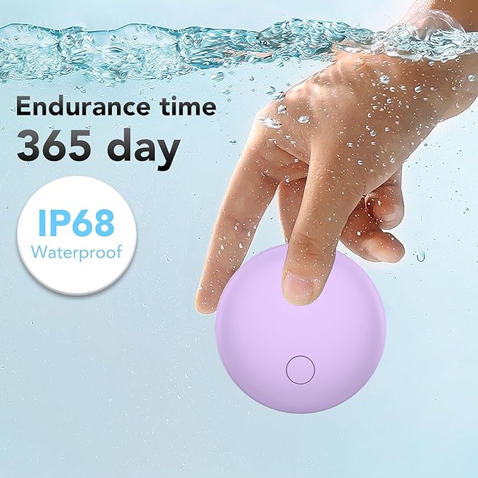 Air Tracker Tags 4-Pack, Item Finders Work for Apple Find My APP(iOS Only) Tracker Tags for Keys, Luggage, Backpack etc,Replaceable Battery Last 1 Year, Loud Beep, IP68 Waterproof with Holder