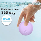 Air Tracker Tags 4-Pack, Item Finders Work for Apple Find My APP(iOS Only) Tracker Tags for Keys, Luggage, Backpack etc,Replaceable Battery Last 1 Year, Loud Beep, IP68 Waterproof with Holder