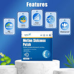 16ct Motion Sickness Patches – Sea Sickness Patches for Cruise, Car, Airplane, and Other Travel – Non-Drowsy, Effective, Lasts 72 Hours