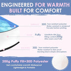 Lightweight Camping Blankets Outdoor Down Alternative Puffy Printed Camping Blanket Waterproof Large Silk Cotton Blanket Packable Warm for Trave Picnic Hiking Camping Cold Weather 78" x 55"