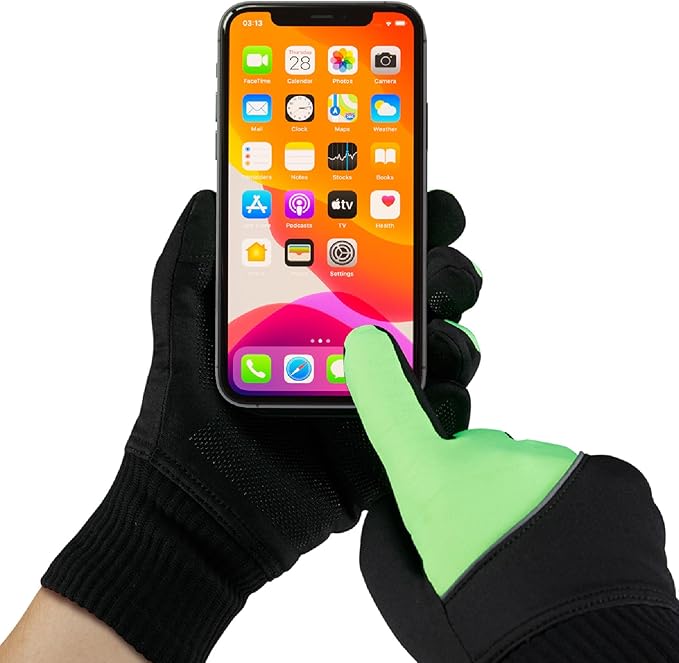 Waterproof Merino Wool Touchscreen Gloves – 3-Layer Thermal Winter Gloves with Nylon Outer, Windproof & Breathable for Outdoor Sports,Cycling,Hiking,Skiing Unisex