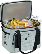 Maelstrom Collapsible Soft Cooler Bag, 24/30/60/75 Cans Beach Cooler, Ice Chest, Leakproof & Portable for Beach, Camping, Road Trips & Grocery Shopping