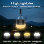 LED Camping Lantern Rechargeable, 1000LM Tent Light with 3 Color Lighting Modes, 8000mAh Power Bank, Waterproof, Mini Flashlight with Magnetic Base for Emergency, Power Outages, Hiking, Home