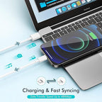 Extra Long 10FT Apple Fast Charger,[Apple MFi Certified]2Pack Fast iPhone Charger Travel Plug Adapter 20W Super Quick USB C Wall Block 10Foot Lightning Cable Cord for iPhone 14/13/12/11/8/X/XR/SE/iPad